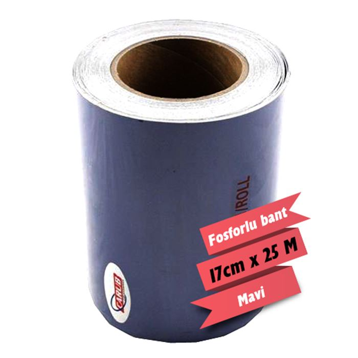 Carub Fosforlu Bant Mavi 17CM X 25 Mt