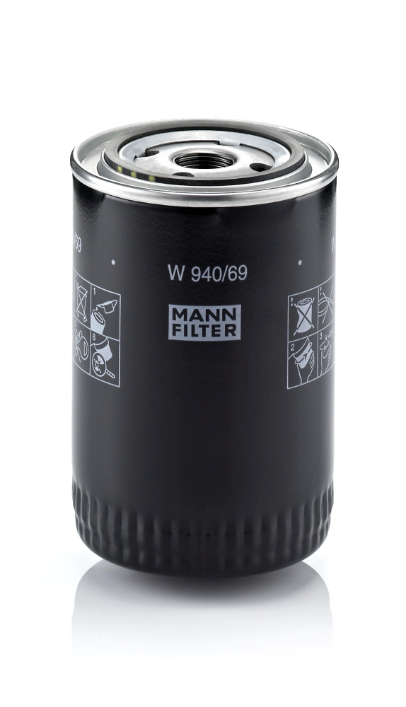 Yag Filtresi Boxer 3 Jumper 3 Ducato 3 3.0HDI 06> Puma 3.0HDI Iveco Daily 4 06>11 | MANN W940/69 | OEM 71749828 1109.AF 1606267580 2995655