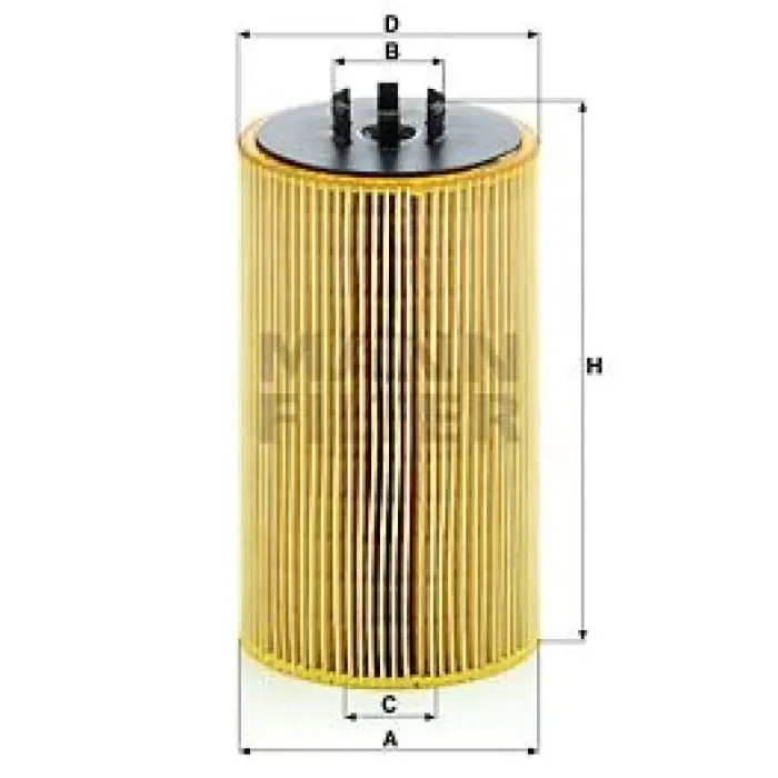 Yag Filtresi MAN TGX TGS D2066 D2676 07> TGA 18.430 D2066 04> / Temsa Diamond D2066 06> | MANN HU13125/3X | OEM 51055040122 51055040107 51055040108