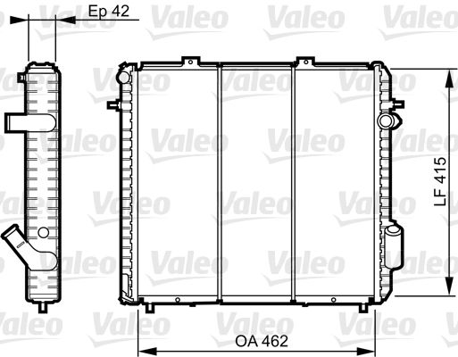 Motor Radyatoru Express II 1,9D Mekanik Klimasiz (462X415X42) | VALEO 730502 | OEM 6006000712