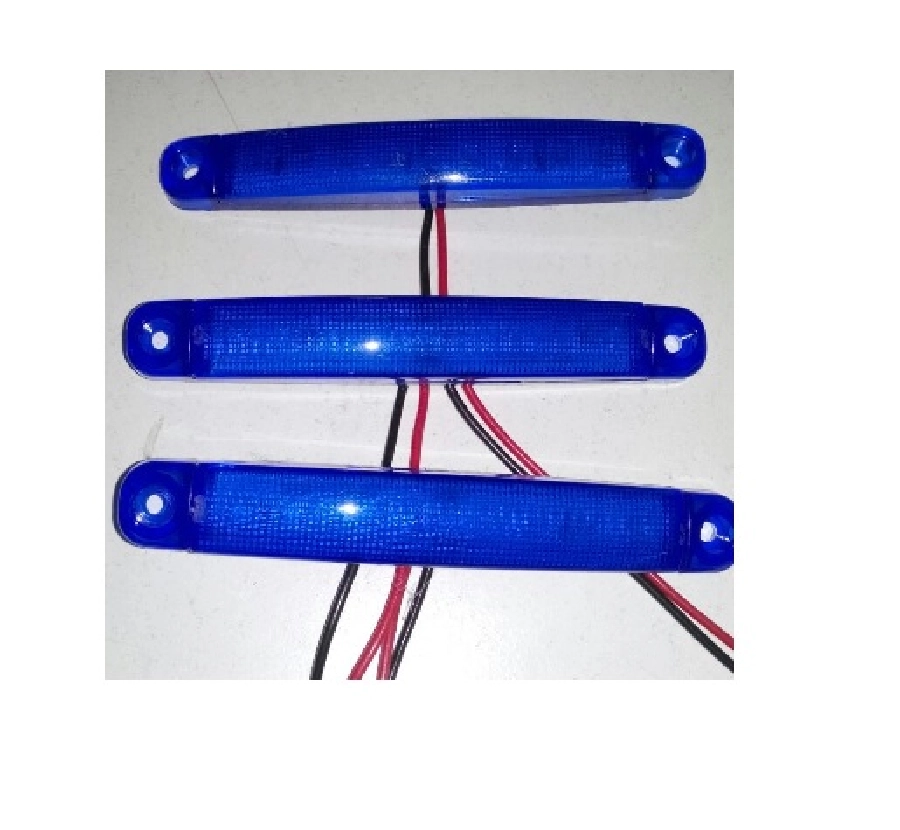 Side Marker Basamak Aydınlatma Mavi Cam Mavi 9LED 24V | OEM 005M24