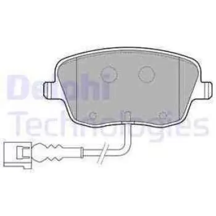 On Fren Balatasi Polo 02>10 Fabia 00>10 Ibiza 02>05 Roomstar 06>10 (Fisli) | DELPHI LP1754 | OEM 6Q0698151C