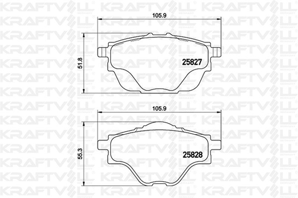Fren Balatasi Arka 308 13> C4 PICASSO13> | KRAFTVOLL 07010104 | OEM 1609000980 1609000980 1619791280 1647860380 1647874380 1619791280 1647860380 1647874380