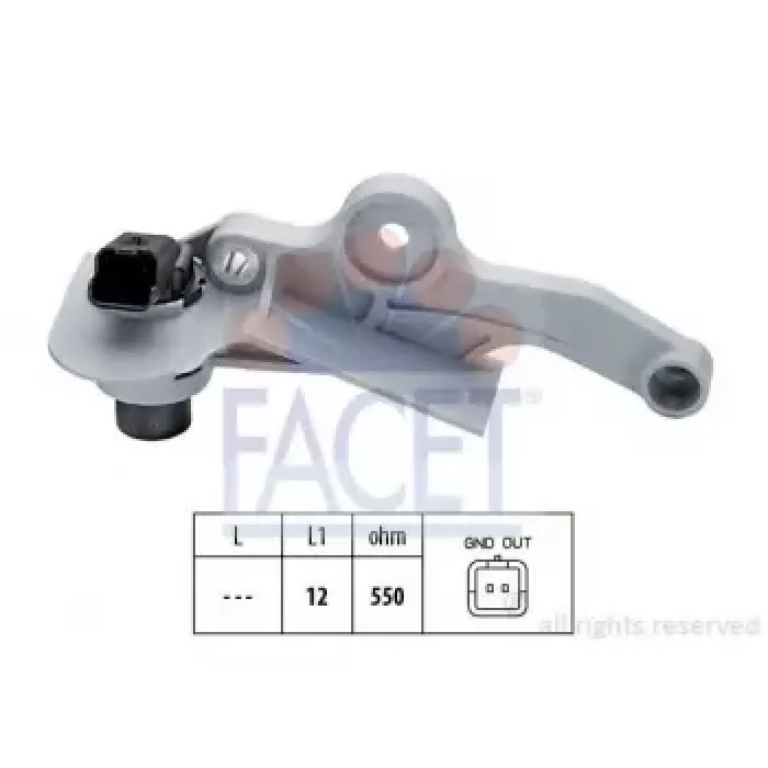 Krank Mili Sensoru 106 Ym Saxo 206 C3 306 Xsara 1.4 8V 1.6 8V Otomatik Sanz. C3 C3 2 C4 206 307TU5 | FACET 9.0299 | OEM 9639999980