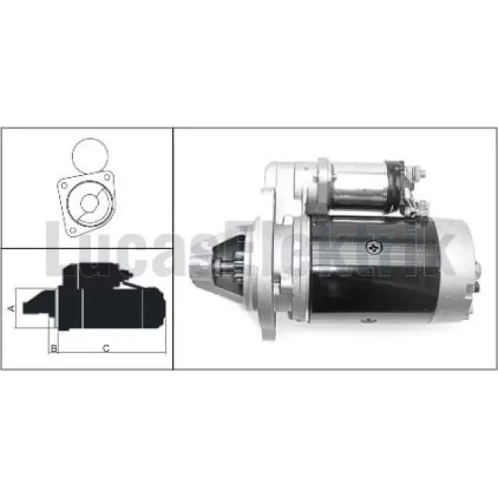 Mars Motoru 24V 3M 113A Otoyol Fiat 35NC 50NC Midibus 23 24 25 29 | LUCAS 619 240 31
