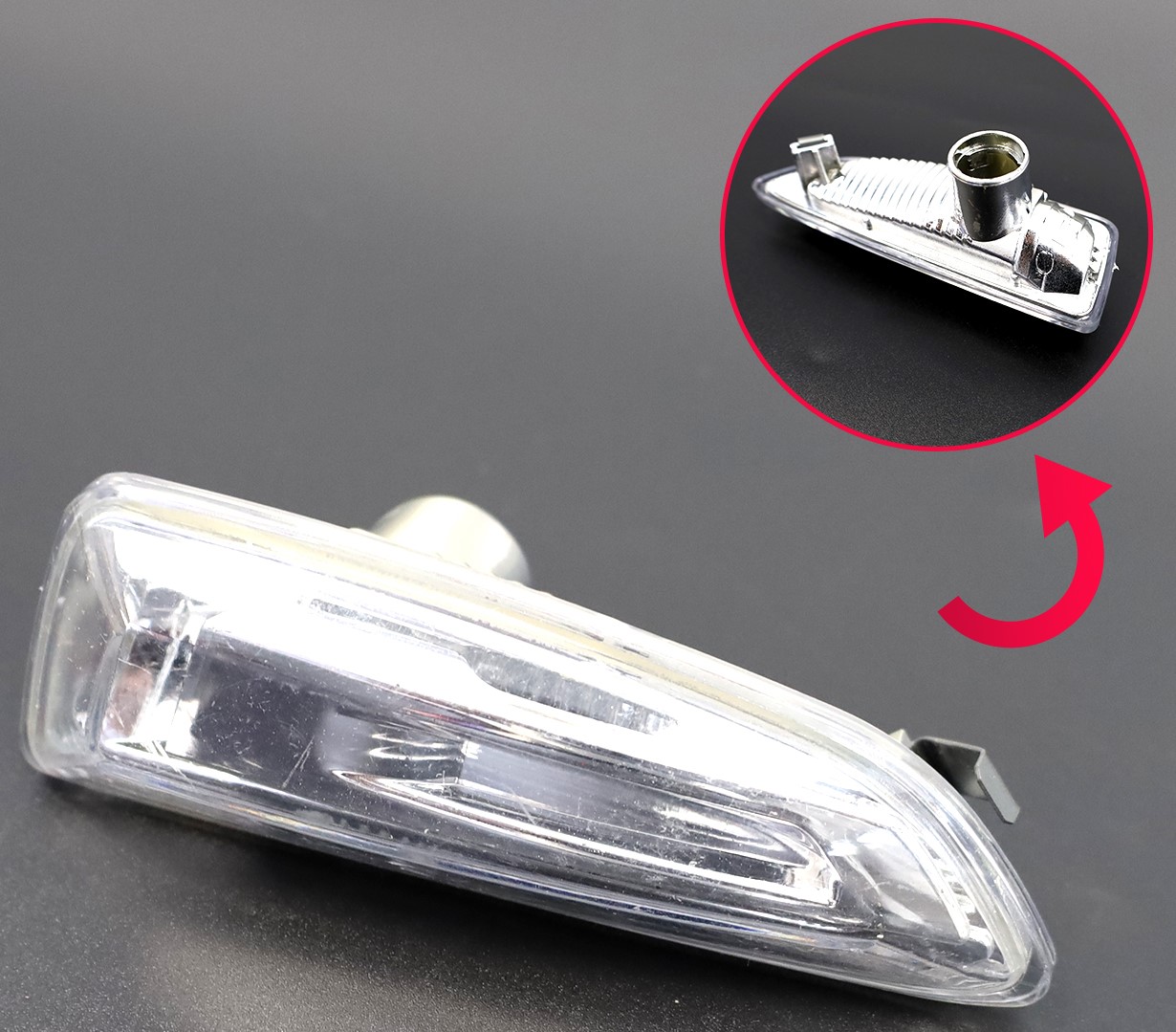 Camurluk Sinyali Sol Siyah Astra H-J Corsa D Insig | YTT Y21573 | OEM 13273103