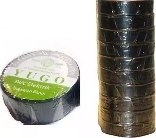 Yugo İzole Bant Siyah 19MMX15M 1.KALİTE