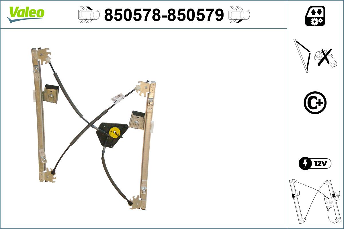 Cam Mekanizmasi On Sag Polo 1,4 / 1,6 / 1,9 01> | VALEO 850579 | OEM 6Q4837462G