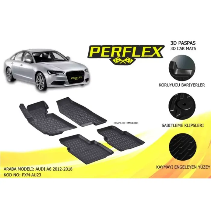 Paspas 3D Havuzlu 10-Mat A6 C8 12>18 | PERFLEX PXM-AU13 | OEM PXM-AU23