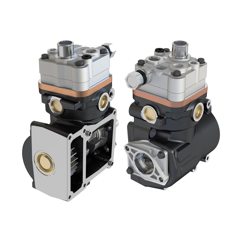 Komple Kompresor Tek Kafa MAN TGA TGS Em Sulu D2066 D2676 (LP3997) | A-TECH 307.01.1000 | OEM 51541007121 1200016001 0104073 LP3997