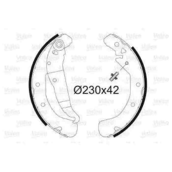 Arka Fren Balatasi Ince Tip Astra F Astra G Vectra B Zafira A | VALEO 562640 | OEM 1605062 1605062 1605064 1605358 1605064 1605358