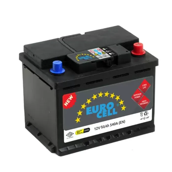Aku 12V 50 Ah LB1 (207×175×175) Alcak | EUROCELL 869916690006