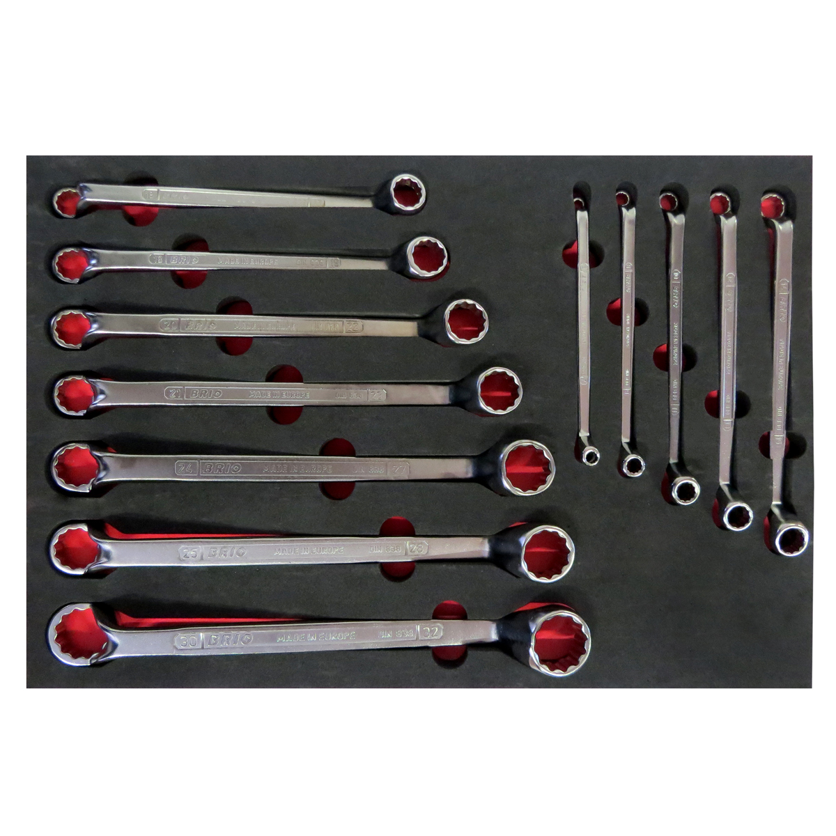 Anahtar Yıldız Set 12 Parça 6X7-30X32 Sünger Yataklı