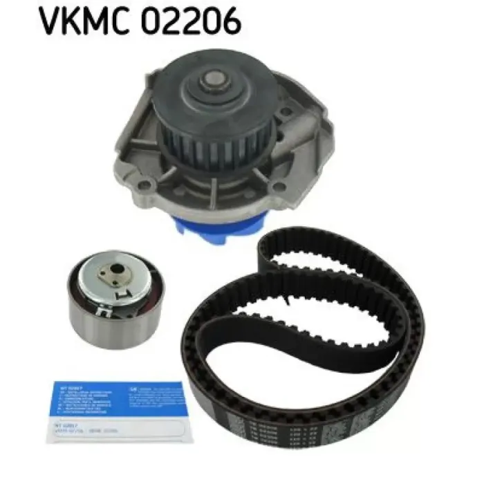 Devirdaimli Eksantrik Rulman Kiti (Triger Seti) Albea Brava Bravo Doblo Punto Idea Marea Palio Siena Stilo Egea 1,2 16V / 1,4 16V 03> Fiorino 09> (129×220) | SKF VKMC 02206 | OEM 46403679