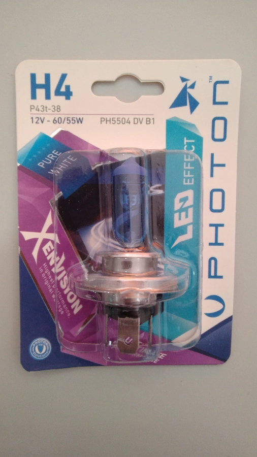 Ampul H4 12V 60, 55W Xen Vision (Tekli Blister) | OEM PH5504DVB1