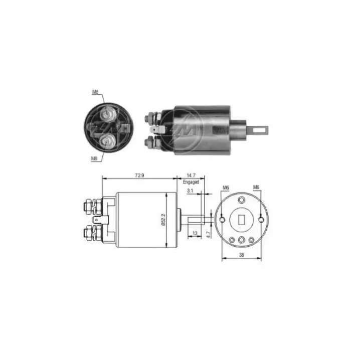 Mars Otomatigi 12V Honda Accord Civic Eski Model | ZM 0584 | OEM 21084823 211457001 211457004