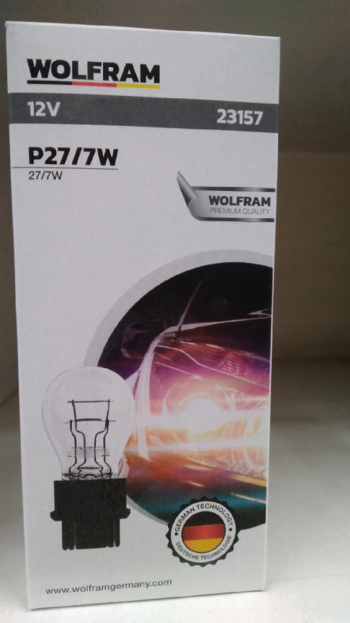 Ampul 12V 27, 7W P27, 7W Plastik Duylu U S A Tip | OEM 23157