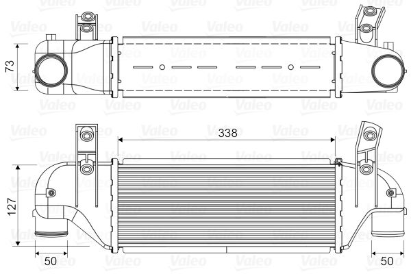 Turbo Intercooler Radyatoru Focus 1,8TDCI 98>05 Connect 1.8 TDCI 04>09- (338×127×73) | VALEO 817888 | OEM 1084781 1227171 1671439