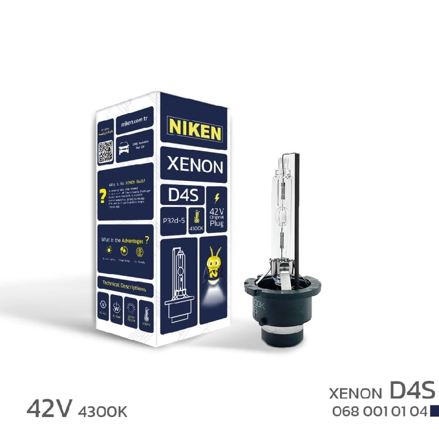 D4S Xenon Far Ampulu 42V 35W P32d-5 4300K | OEM 0680010104