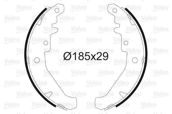 Arka Fren Balatasi Pabuc Palio Siena Albea 1,2 / 1,3 / 1,4 / 1,6 16V | VALEO 562785 | OEM 98845348 98845348 7081572 7078585 7081572 7078585