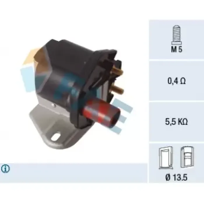 Atesleme Bobini 190 W201 89>93 C124 87>92 W124 85>92 W140 93>98 W126 85>91 W463 90>97 | FAE 80460 | OEM A0001586203