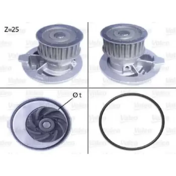 Devirdaim Vectra A B 1,8 2,0 00> | VALEO 506309 | OEM 90466343 90466343 92064250 1334041 133405 92064250 1334041 133405