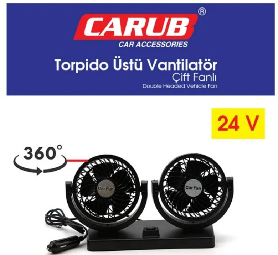 Vantilatör 24V Torpido Üstü İki Fan Ayarlı | OEM BR6400609