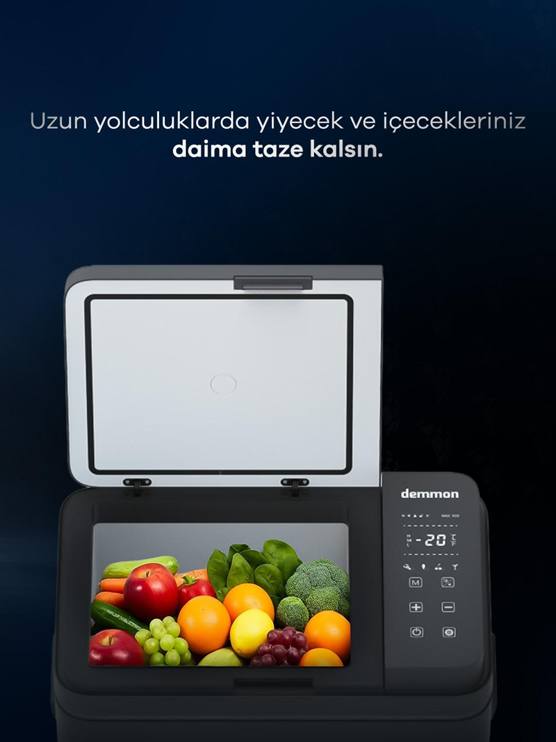 Demmon Araç İçi Buzdolabı 30 Lt 12, 24, 220 Adaptörlü