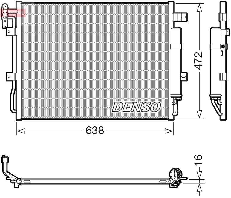 Klima Radyatoru 306DT Discovery 4 L319 09>18 Range Rover Sport 1 L320 09>13 | DENSO DCN14003 | OEM JRB500250 JRB500270 LR018405