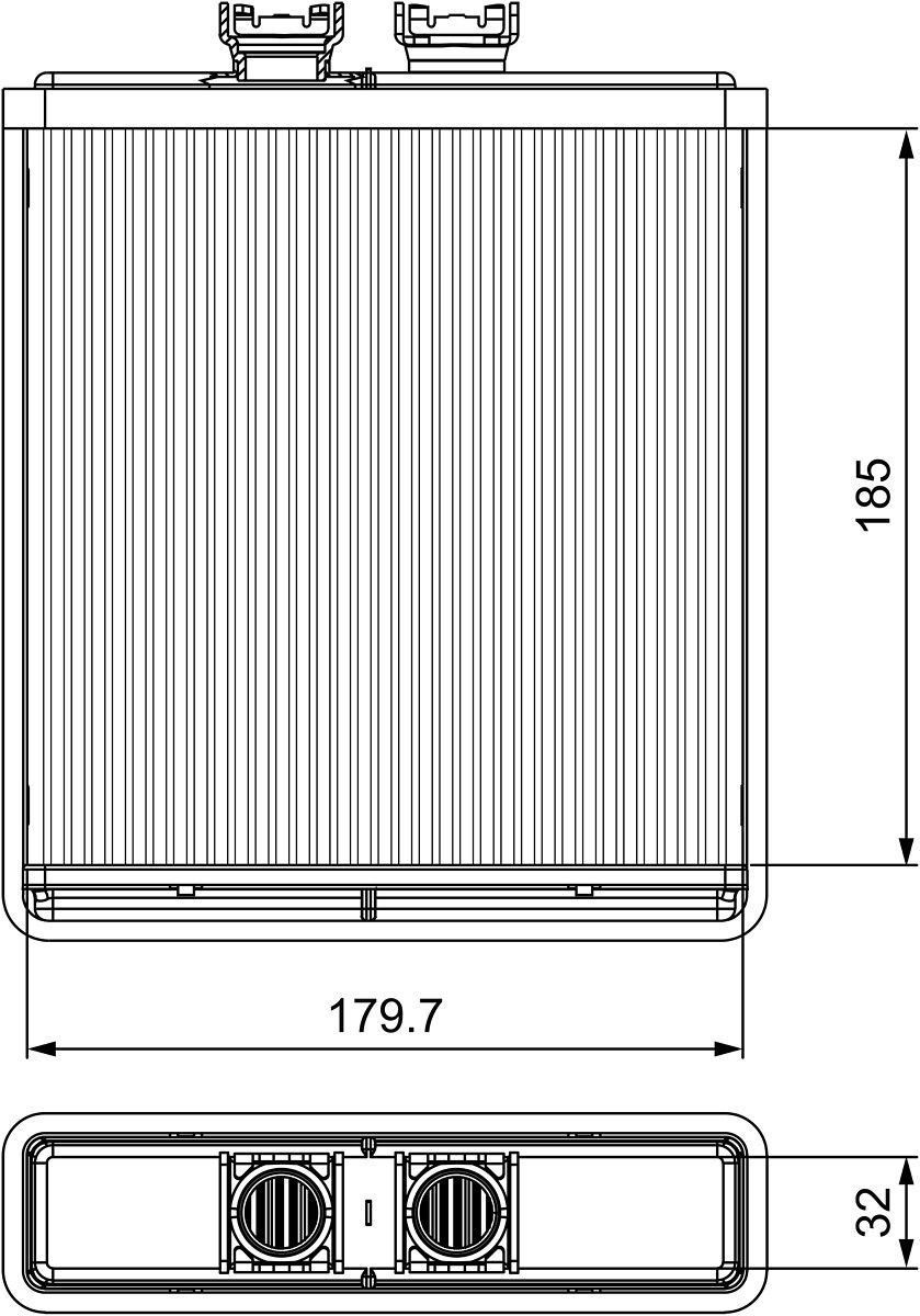 Kalorifer Radyatoru Audi A2 | VALEO 812319 | OEM 8Z0819030