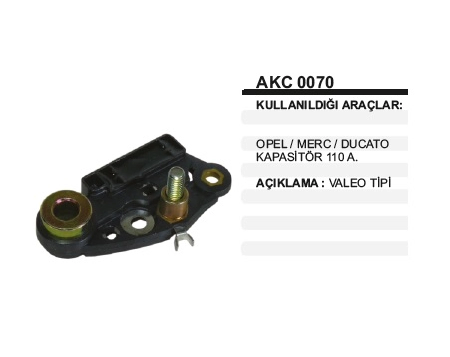 Valeo T Opel, Mercedes, Ducato Kapasıtor 110A | OEM AKC0070