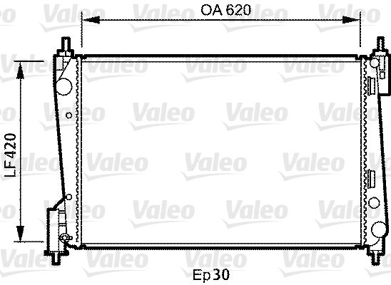 Motor Radyatoru Grande Punto Corsa D 1,3 05> | VALEO 735040 | OEM 55700448