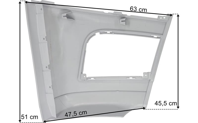 Tampon Actros MP4 Sol Kıvrıklı (1848, 1851) | OEM 9608850438