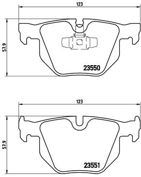 Fren Balatasi Arka Bmw E90 E91 E92 E93 | BREMBO P06039 | OEM 34216769105 34216769105 34216775678 34216791938 34216775678 34216791938