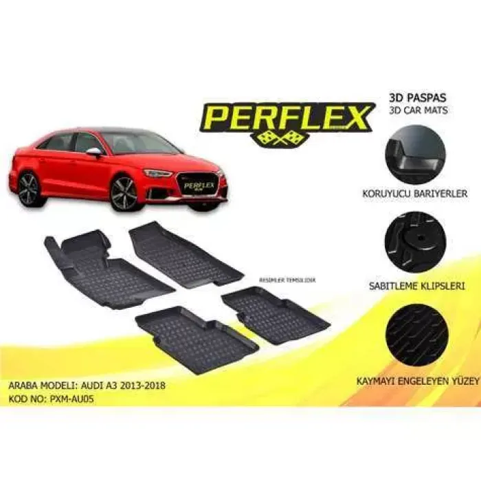Paspas 3D Havuzlu 10-Mat A3 04>12 | PERFLEX PXM-AU04 | OEM PXM-AU04