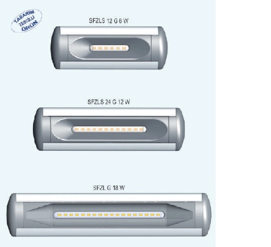 24V 12 LED'li 6 Watt İç-Dış Aydınlatma Beyaz Sugeçirmez | OEM SFZLS24G12W