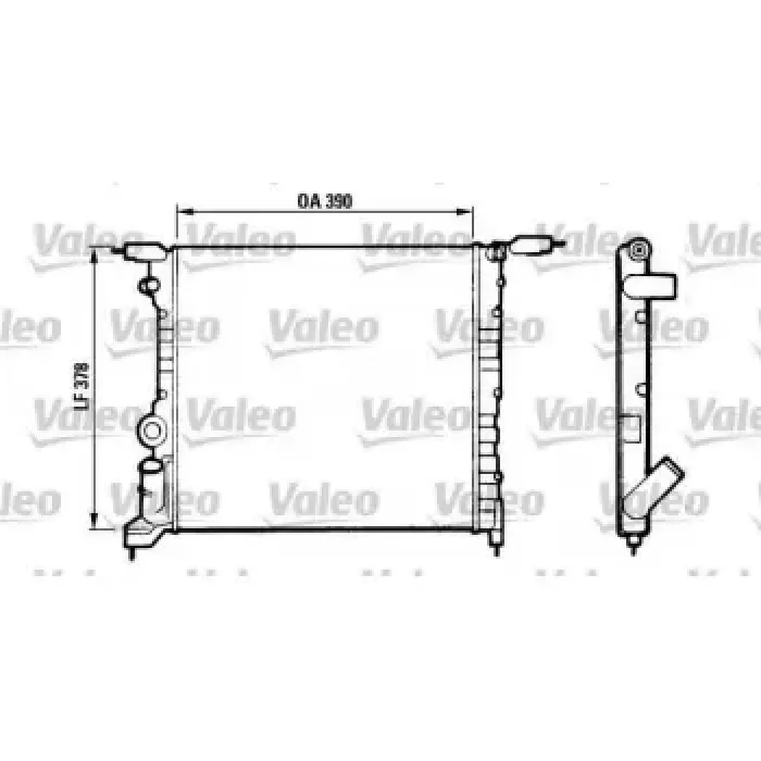 Motor Radyatoru R19 Clio 1,4 Rn / Rt (390X377,5X23) 91> | VALEO 816657 | OEM 7700784040 7700784040 7701034770 7701034770
