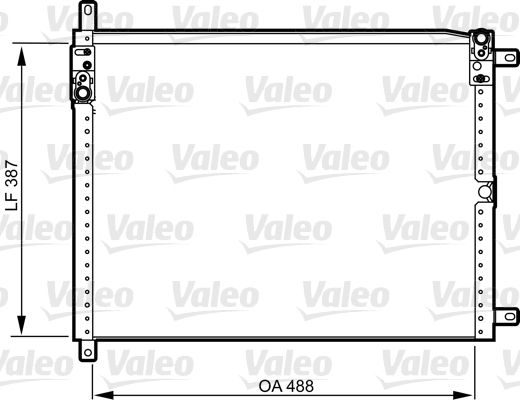 Kondenser Alfa Romeo 166 | VALEO 814293 | OEM 82487879