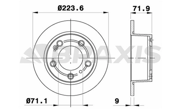 Arka Fren Disk Aynasi Citroen Xm Serie 1 2.0 3.0I 91 00 2.0T 94 96 3.0 91 98 2.1D 89 00 2.1DT12 94 0 | BRAXIS AE0614 | OEM DF2583 DF2583 DF2583 4246T3 4246T3