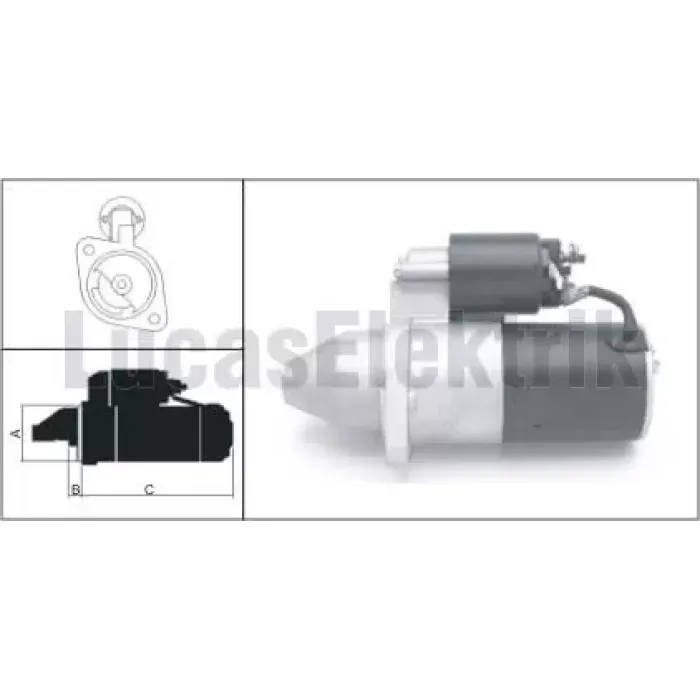 Mars Motoru 12V / 1,4KW / 9DIS Lada 110 1,5,111 1,5, | LUCAS LES0215 | OEM 211003708010 211003708010002 21100370801002