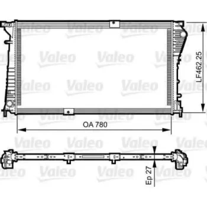 Motor Su Radyatoru Trafic II Vivaro Primastar Vauxhall Vivaro | VALEO 734931 | OEM 8200465488