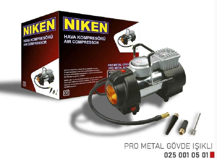 Hava Kompresörü Sarı Metal Gövde Işıklı 120PS | OEM 0250010501