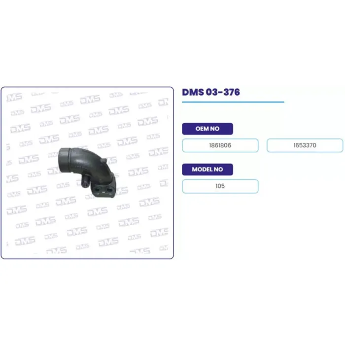 Egzoz Manifoldu Dirsek - DAF / 105XF Euro 5 | DEMOSAN 03-376 | OEM 1861806-1653370
