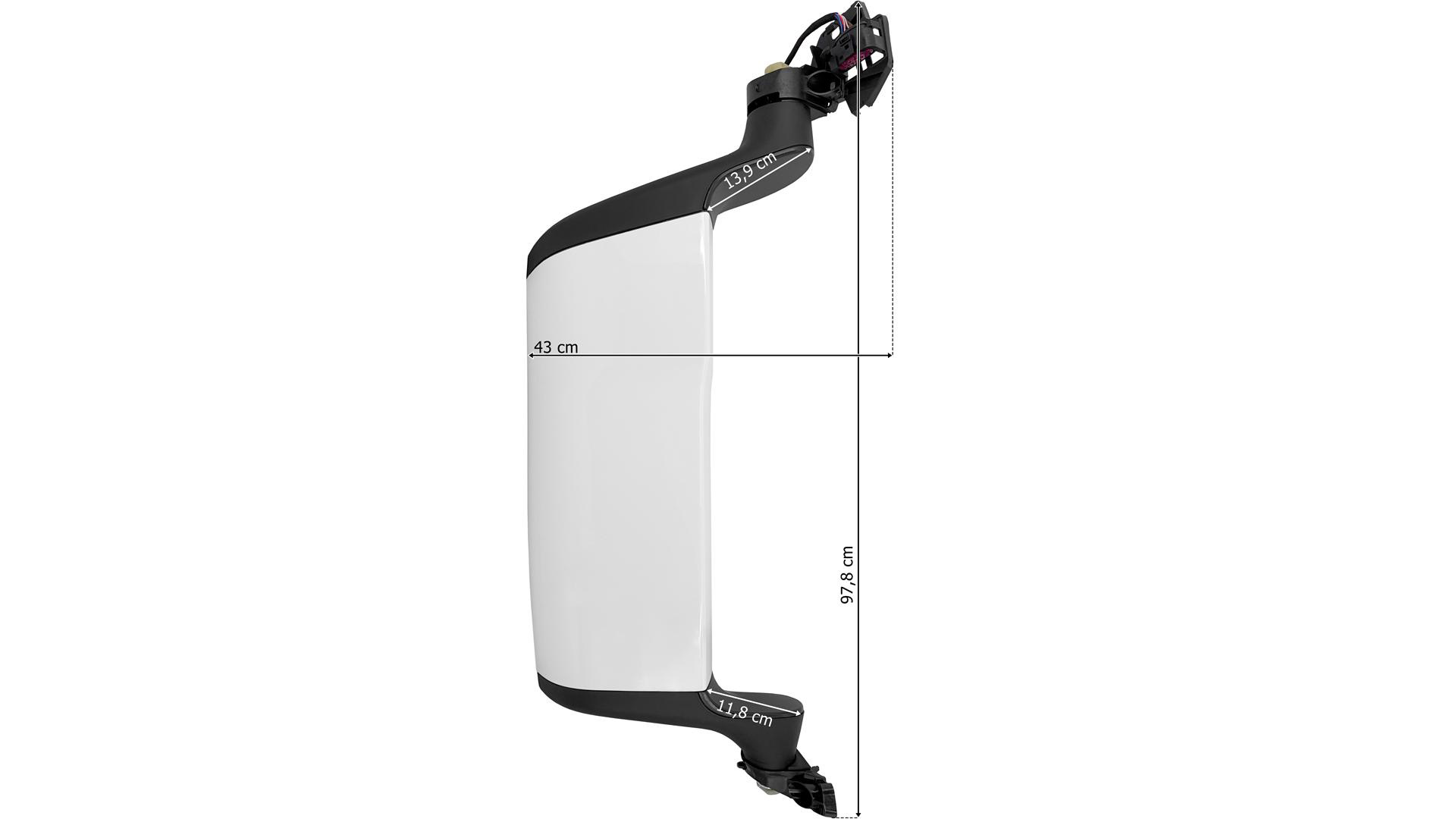 Ayna Komple MAN TGS-TGX Yeni Model Sol Uzun Kollu 47CM | OEM 81637306859