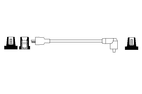 Buji+Bobin Kablosu Astra F 1,4 | VALEO 346010 | OEM 1612607
