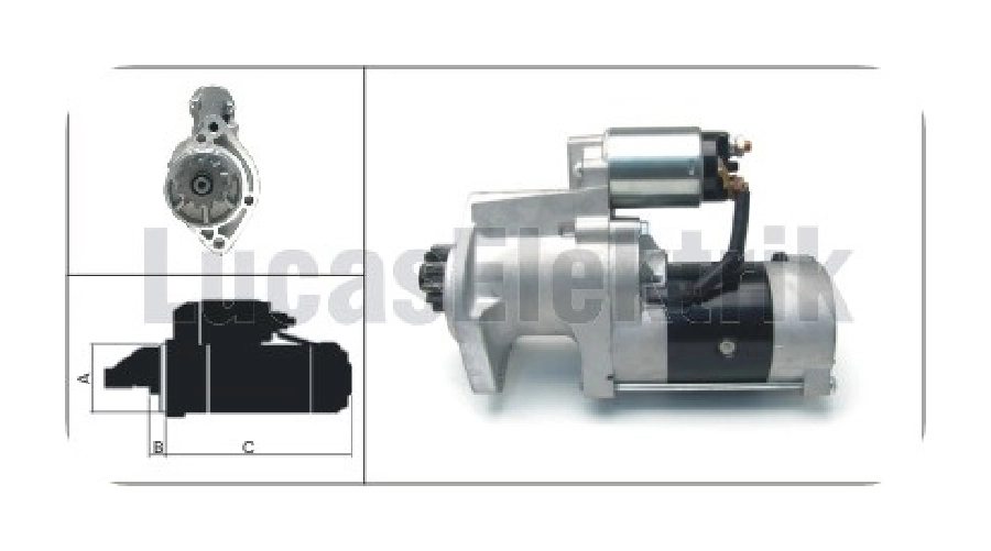 Marş Motoru 12V 2,2KW 12D Mitsubishi Tipi Nissan Pıck-Up (D22) 2.5D-(D222) 3.0TD, Skystar 2.5Dİ, (D22) 2.5Dİ | OEM LES0289