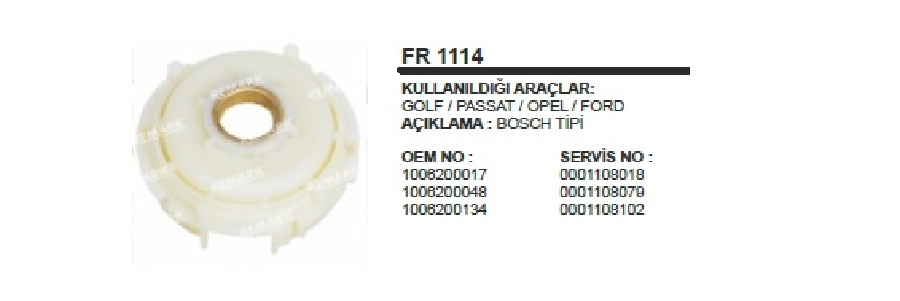 Redüktör Fiberi Golf, Passat, Opel, Ford | OEM FR1114
