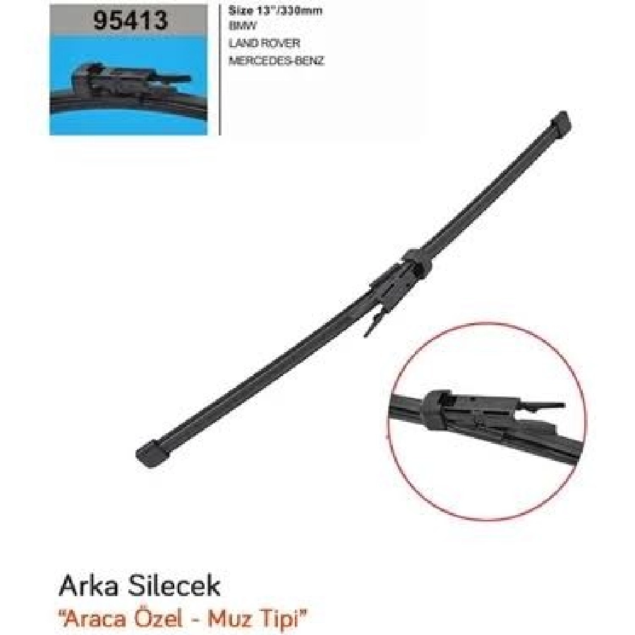 Silgi Paleti 330mm Arka Muz Tek - BMW X1 [E84] (2009-2015) L Rover Dıscovery 5 (2017 ve sonrası ) M Benz Cls | OEM 95413
