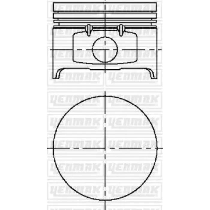 Motor Piston Segman Clio Megane Symbol Sandero Logan 1,4 8V K7J (79,50mm) / (Std) | YENMAK 31-04169-000 | OEM 7701478544 7701478544 7702262174 7701478543 7702262174 7701478543