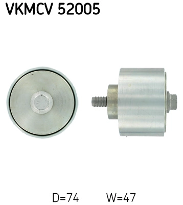 Alternator Gergi Rulmani (47X74X12) - Iveco - Stralis 2 - Euromover Eurotrakker Cursor 7790 99> / Ford Cargo - 1846T Cursor 10 | SKF VKMCV 52005 | OEM 500318393 504006261 99469677